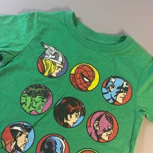 NWOT Kids Marvel Avengers Graphic T Shirt Green 18 Months Cotton Polyester